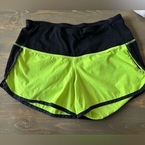 Lululemon neon green with mesh rare SPEEDUPS